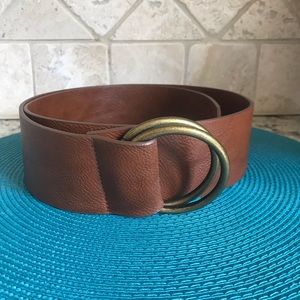 NWT Brown Brass Adjustable Belt